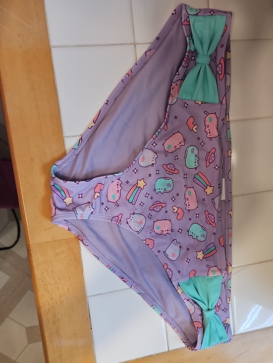 Pusheen Other - Pusheen Lavender Women's Swim Suit Bottoms with Multicolor Print